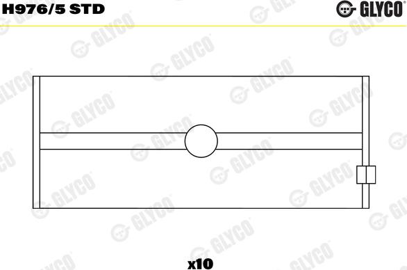 Glyco H976/5 STD - Kloķvārpstas gultnis autodraugiem.lv