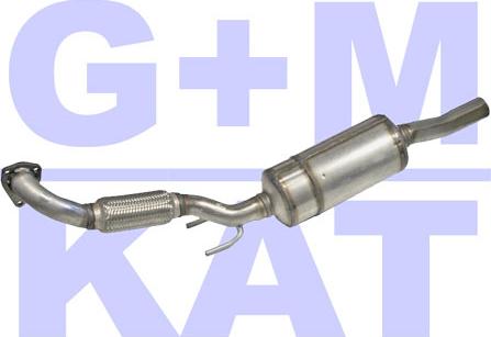 G+M KAT 02.37.002 - Papild. komplekts, Katalizators / Sodrēju filtrs (Kombisystem) autodraugiem.lv