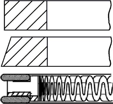 Goetze Engine 08-436907-00 - Virzuļa gredzenu komplekts autodraugiem.lv