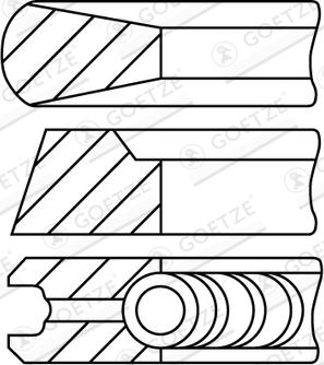 Goetze Engine 08-178200-00 - Virzuļa gredzenu komplekts autodraugiem.lv