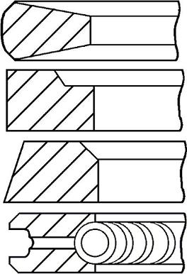 Goetze Engine 08-132000-10 - Virzuļa gredzenu komplekts autodraugiem.lv