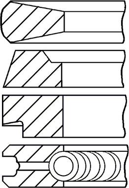 Goetze Engine 08-174600-10 - Virzuļa gredzenu komplekts autodraugiem.lv