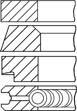 Goetze Engine 08-177800-00 - Virzuļa gredzenu komplekts autodraugiem.lv
