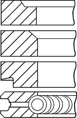Goetze Engine 08-347100-10 - Virzuļa gredzenu komplekts autodraugiem.lv
