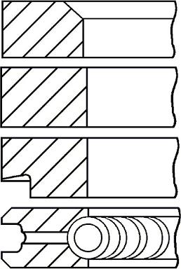 Goetze Engine 08-207500-00 - Virzuļa gredzenu komplekts autodraugiem.lv
