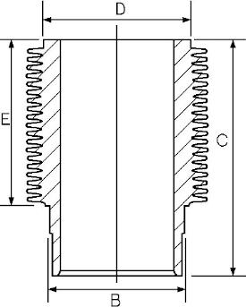 Goetze Engine 14-900030-00 - Cilindra čaula autodraugiem.lv