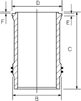 Goetze Engine 14-374980-00 - Cilindra čaula autodraugiem.lv