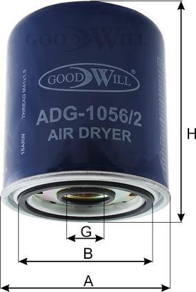 GoodWill ADG 1056/2 - Gaisa sausinātāja patrona, Gaisa kompresors autodraugiem.lv