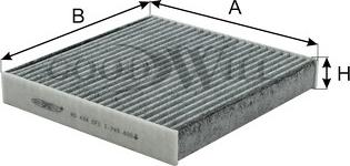 GoodWill AG 434 CFC - Filtrs, Salona telpas gaiss autodraugiem.lv