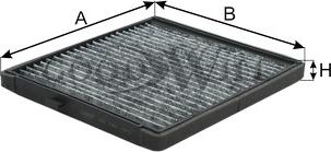 GoodWill AG 197 CFC - Filtrs, Salona telpas gaiss autodraugiem.lv