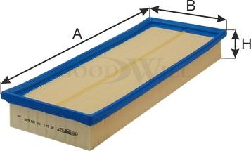 GoodWill AG 241 - Gaisa filtrs autodraugiem.lv