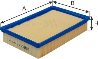 GoodWill AG 747 - Gaisa filtrs autodraugiem.lv