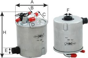GoodWill FG 145 - Degvielas filtrs autodraugiem.lv