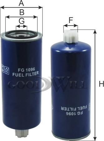 GoodWill FG 1096 - Degvielas filtrs autodraugiem.lv