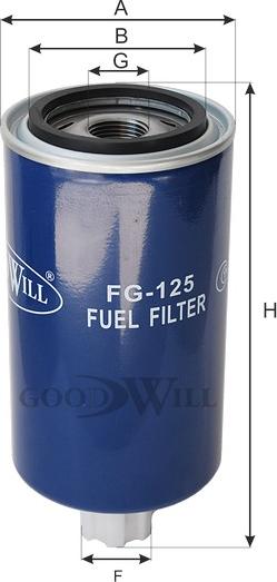 GoodWill FG 125 - Degvielas filtrs autodraugiem.lv