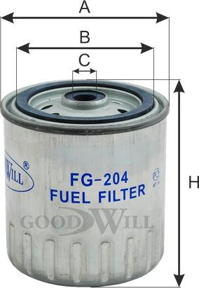 GoodWill FG 204 - Degvielas filtrs autodraugiem.lv