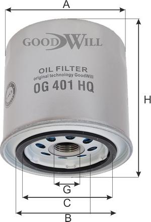 GoodWill OG 401 HQ - Eļļas filtrs autodraugiem.lv