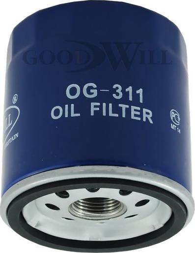 GoodWill OG 311 - Eļļas filtrs autodraugiem.lv