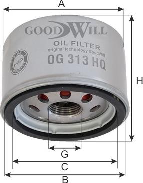 GoodWill OG 313 HQ - Eļļas filtrs autodraugiem.lv