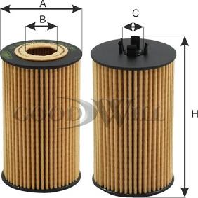 GoodWill OG 206 ECO - Eļļas filtrs autodraugiem.lv