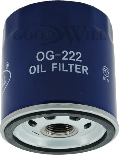 GoodWill OG222 - Eļļas filtrs autodraugiem.lv
