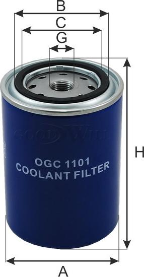 GoodWill OGC 1101 - Dzesēšanas šķidruma filtrs autodraugiem.lv