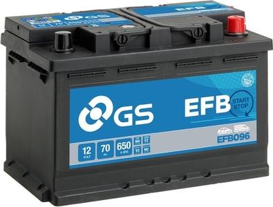 GS EFB096 - Startera akumulatoru baterija autodraugiem.lv