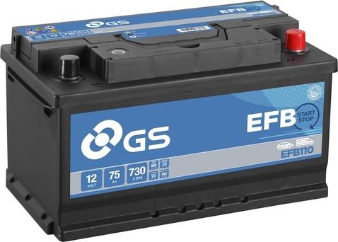GS EFB110 - Startera akumulatoru baterija autodraugiem.lv