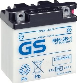 GS GS-6N6-3B-1 - Startera akumulatoru baterija autodraugiem.lv