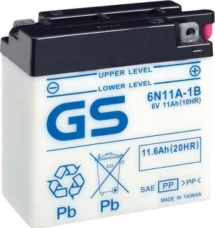 GS GS-6N11A-1B - Startera akumulatoru baterija autodraugiem.lv