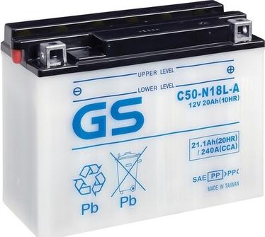 GS GS-C50-N18L-A - Startera akumulatoru baterija autodraugiem.lv