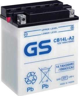 GS GS-CB14L-A2 - Startera akumulatoru baterija autodraugiem.lv
