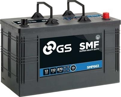 GS SMF663 - Startera akumulatoru baterija autodraugiem.lv