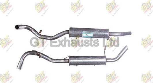 GT Exhausts GAN545 - Izplūdes gāzu trokšņa slāpētājs (pēdējais) autodraugiem.lv