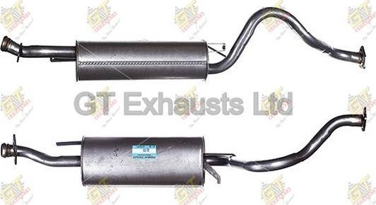 GT Exhausts GCL175 - Vidējais izpl. gāzu trokšņa slāpētājs autodraugiem.lv