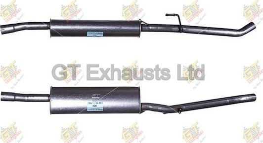 GT Exhausts GCN554 - Vidējais izpl. gāzu trokšņa slāpētājs autodraugiem.lv
