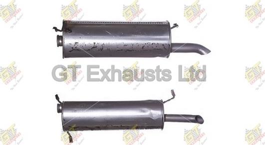 GT Exhausts GCN212 - Izplūdes gāzu trokšņa slāpētājs (pēdējais) autodraugiem.lv