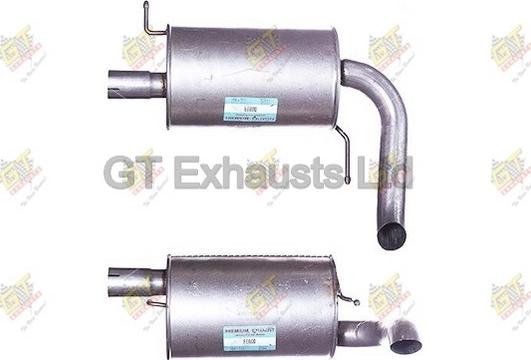 GT Exhausts GFE600 - Izplūdes gāzu trokšņa slāpētājs (pēdējais) autodraugiem.lv