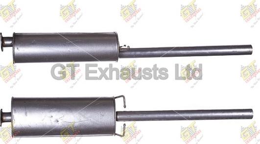 GT Exhausts GFE1041 - Vidējais izpl. gāzu trokšņa slāpētājs autodraugiem.lv