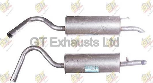 GT Exhausts GFE325 - Izplūdes gāzu trokšņa slāpētājs (pēdējais) autodraugiem.lv