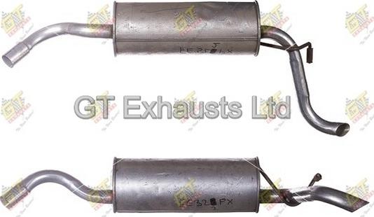 GT Exhausts GFE322 - Izplūdes gāzu trokšņa slāpētājs (pēdējais) autodraugiem.lv
