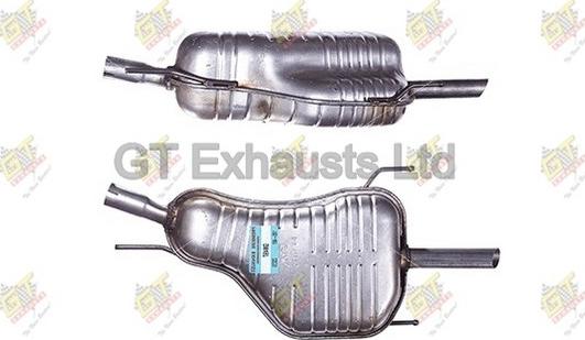 GT Exhausts GGM497 - Izplūdes gāzu trokšņa slāpētājs (pēdējais) autodraugiem.lv