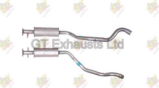 GT Exhausts GGM107 - Vidējais izpl. gāzu trokšņa slāpētājs autodraugiem.lv