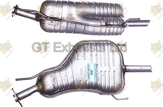 GT Exhausts GGM329 - Izplūdes gāzu trokšņa slāpētājs (pēdējais) autodraugiem.lv