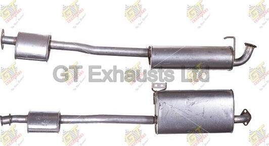 GT Exhausts GGM273 - Vidējais izpl. gāzu trokšņa slāpētājs autodraugiem.lv