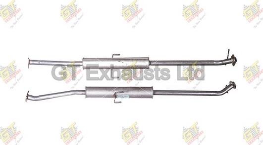 GT Exhausts GHA336 - Vidējais izpl. gāzu trokšņa slāpētājs autodraugiem.lv