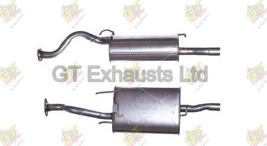 GT Exhausts GHA274 - Izplūdes gāzu trokšņa slāpētājs (pēdējais) autodraugiem.lv