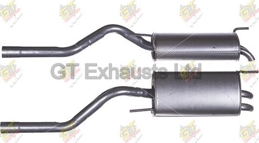 GT Exhausts GSE086 - Izplūdes gāzu trokšņa slāpētājs (pēdējais) autodraugiem.lv