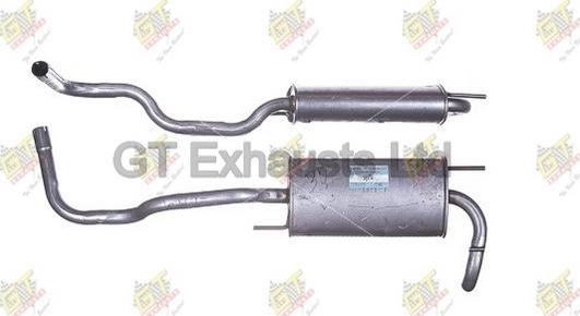 GT Exhausts GSE074 - Izplūdes gāzu trokšņa slāpētājs (pēdējais) autodraugiem.lv