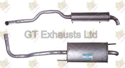 GT Exhausts GSE110 - Izplūdes gāzu trokšņa slāpētājs (pēdējais) autodraugiem.lv